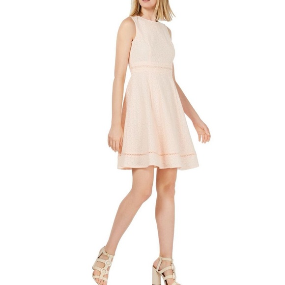 Calvin Klein Dresses & Skirts - CALVIN KLEIN NEW Women's Blossom Cotton Eyelet Fit & Flare Dress